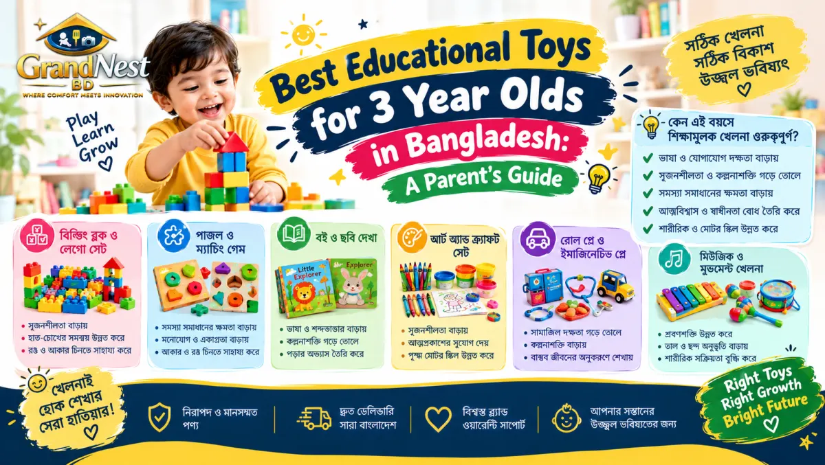 Best Educational Toys for 3 Year Olds in Bangladesh: A Parent's Guide
