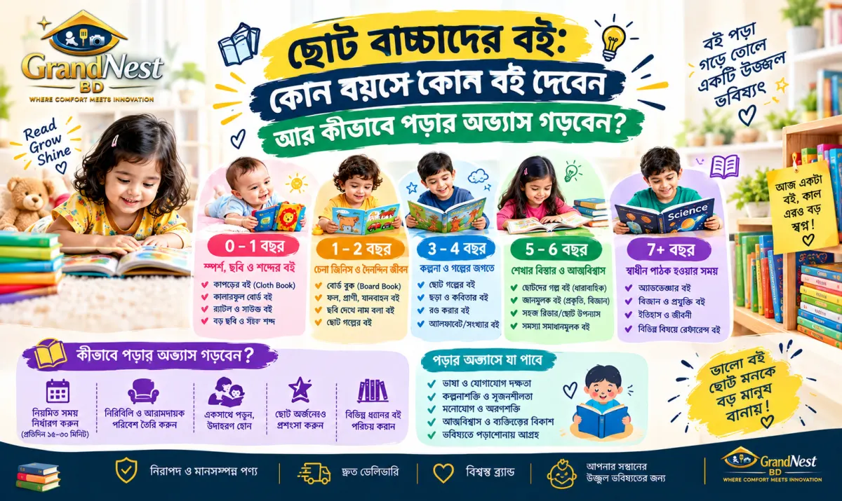 ছোট বাচ্চাদের বই: কোন বয়সে কোন বই দেবেন আর কীভাবে পড়ার অভ্যাস গড়বেন