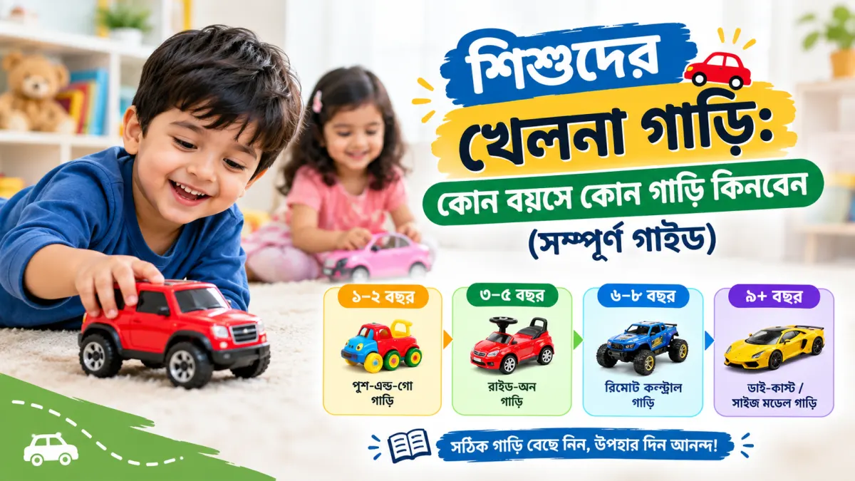 শিশুদের খেলনা গাড়ি: কোন বয়সে কোন গাড়ি কিনবেন (সম্পূর্ণ গাইড)