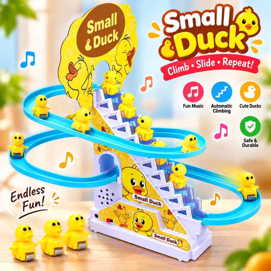 Electric Small Duck Climbing Stairs Toy