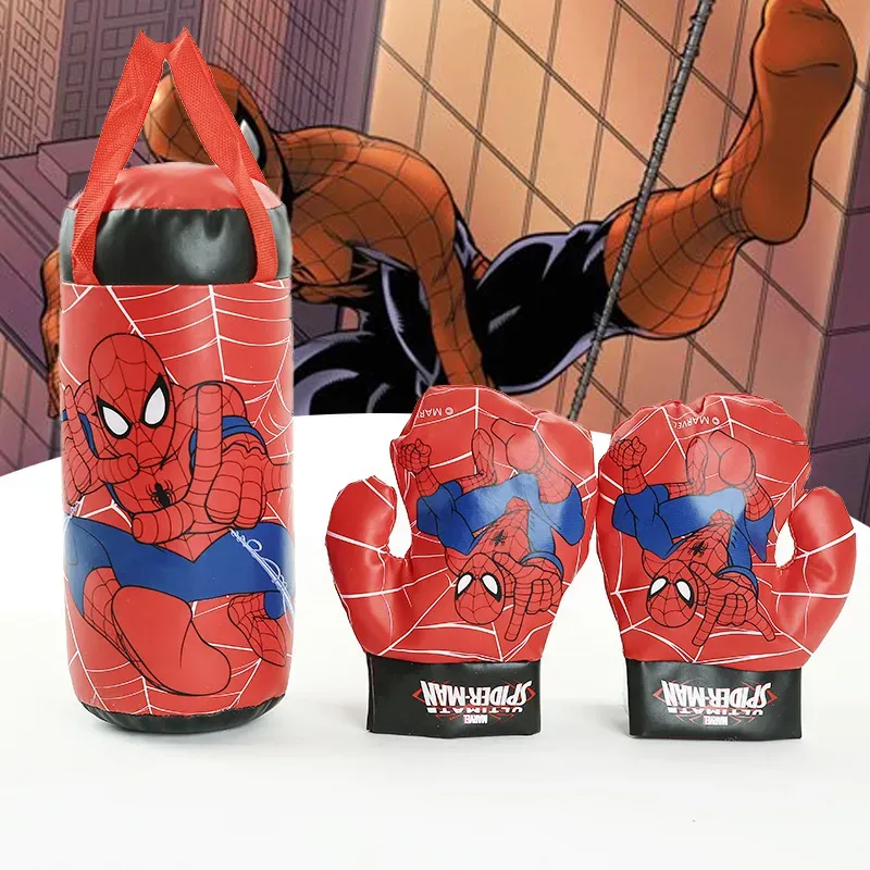 Spider-Man Kids Boxing Set – Punching Bag & Boxing Gloves Combo